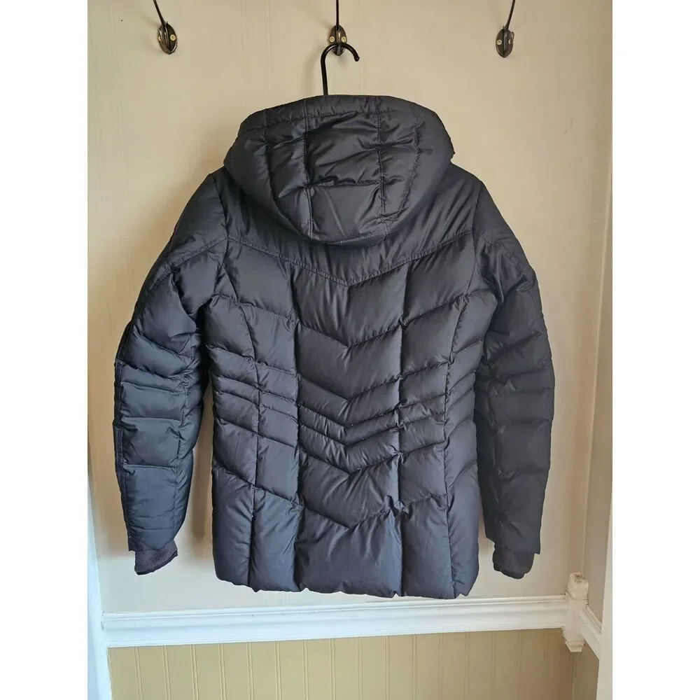 Lands' End Kids Down Filled Puffer Coat Parka Hooded Winter‎ Jacket Large 14